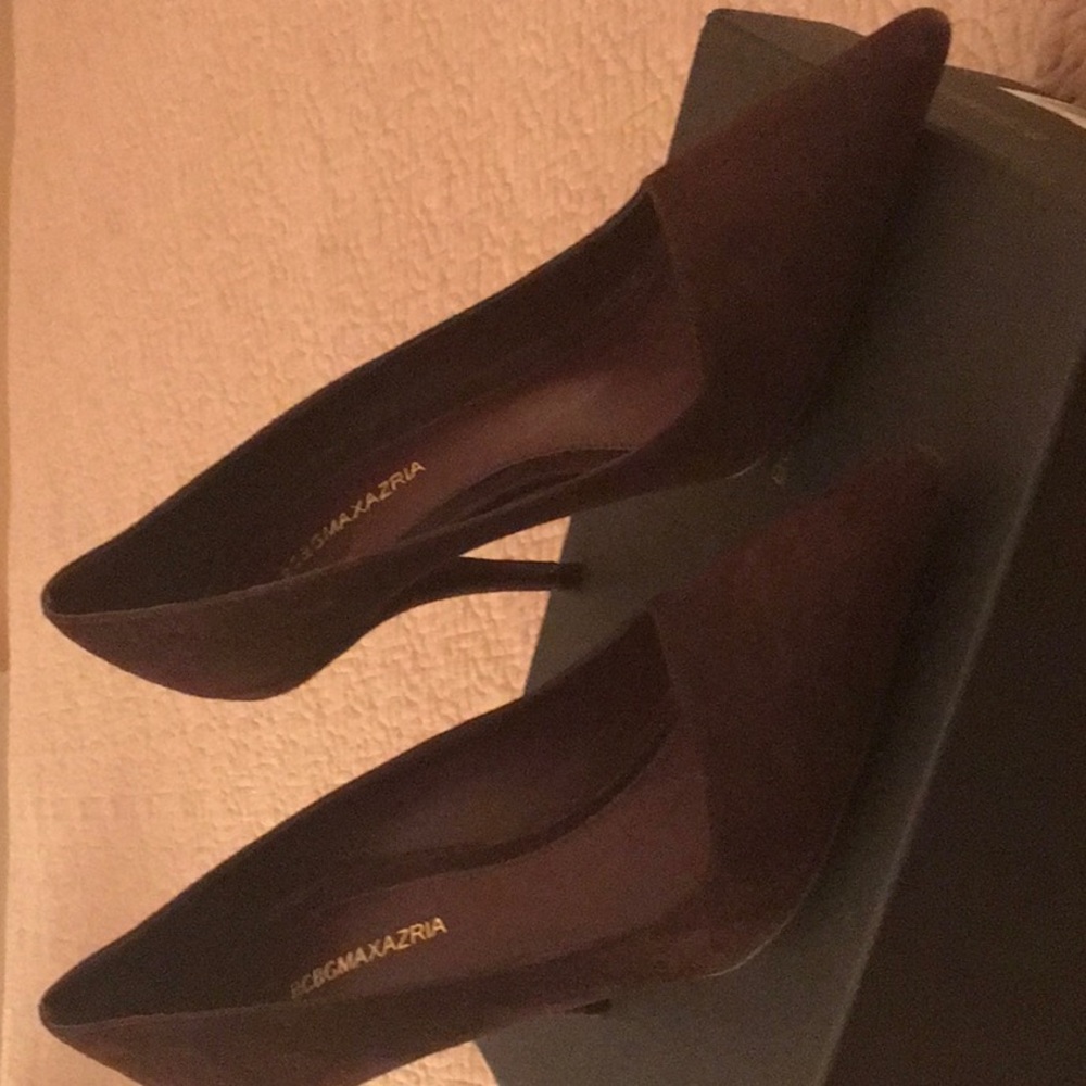 Brown Suede BCBG stiletto heels